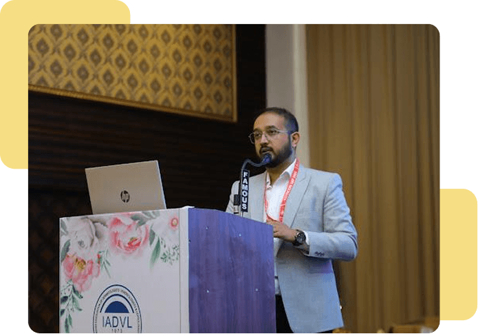 Dr. Raunak Shinde at conference